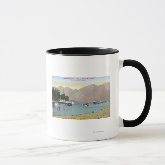 Howe Sound View von Gewerkschaft Steamer auf der I Tasse (Rechts)