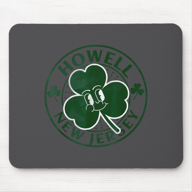 Howell New Jersey Irish Shamrock Nj Retro Souvenir Mousepad (Vorne)