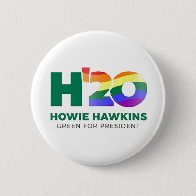 Howie Hawkins 2020 Button (Vorderseite)