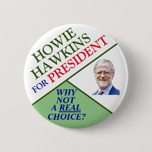 Howie Hawkins für Präsident 2020 Button