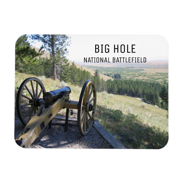 Howitzer Cannon, Big Hole National Battlefield, MT Magnet (Horizontal)