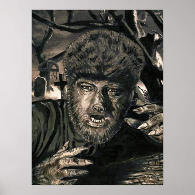 Howl auf dem Mondplakat Poster (Vorne)