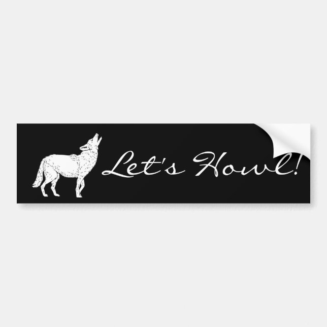 Howl Coyote Thunder_Cove Autoaufkleber (Vorne)
