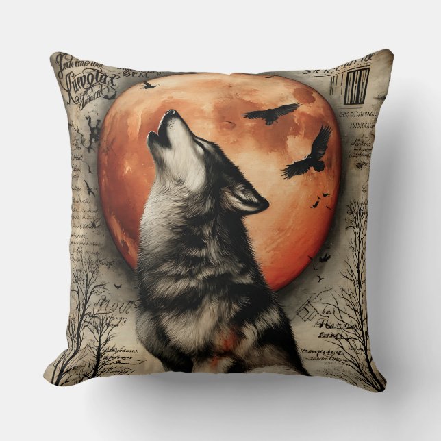 Howl & Hallow - Unter dem brennenden Mond Kissen (Vorderseite)