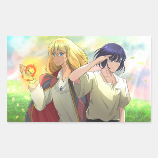 Howl & Howl Rechteckiger Aufkleber