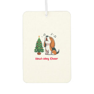 Howl-iday Cheer Beagle mit einem Weihnachtsbaumdes Autolufterfrischer