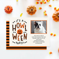 Howl-O-Ween Chien Halloween Fête Invitation