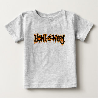 Howl-O-Ween Halloween Süße Hundepfote Kürbis Infan Baby T-shirt
