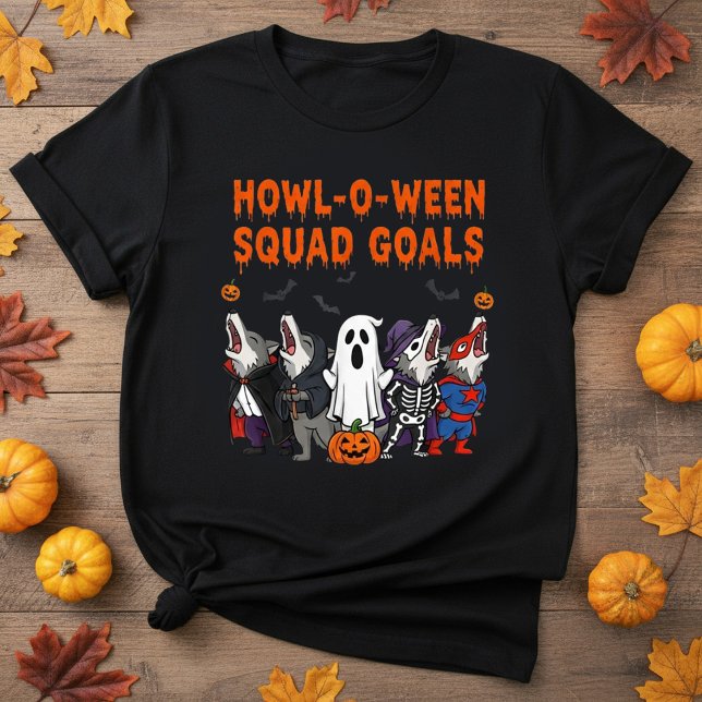 Howl-o-ween Squad Goals – Funny Halloween T-Shirt (Von Creator hochgeladen)