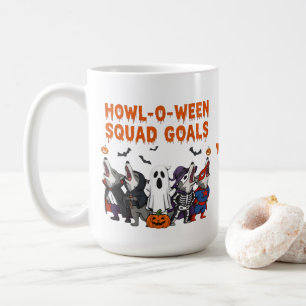 Howl-o-ween Squad Ziele – Lustiges Halloween Kaffeetasse