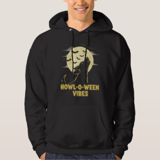 Howl-o-ween Vibes - Funny Dog Halloween Hoodie