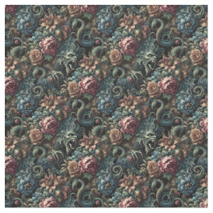 Howl of the Gilded Wild - Gothic Dense Tile Stoff