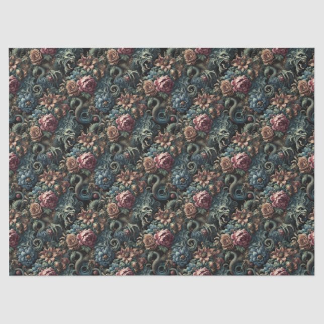 Howl of the Gilded Wild — Gotisch Viktorianisch Seidenpapier (Vorderseite)