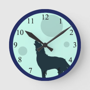 Howl To The Moon Runde Wanduhr
