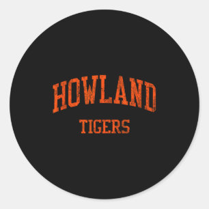 Howland High School Hs Warren Oh Vintage Srts Runder Aufkleber