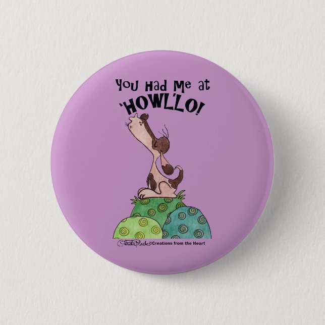 Howler Dog Button (Vorderseite)