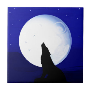 Howlin Coyote - Tucson Arizona Fliese