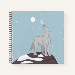 Howling Arctic Wolf Notizbuch