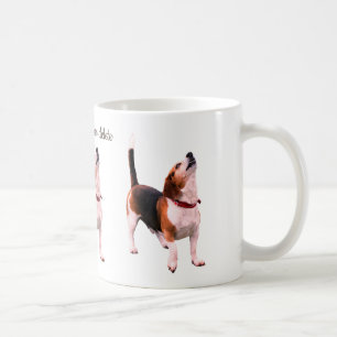 Howling Beagle Dog Lover Personalisiert Kaffeetasse