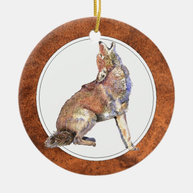 Howling Coyote, Animal, Ornement de la faune (Devant)