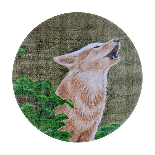 Howling Coyote Schneidebrett (Vorderseite)