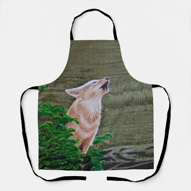 Howling Coyote Schürze (Vorderseite)