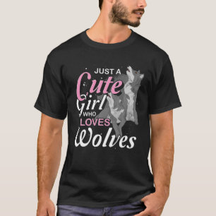 Howling Forest Animal nur ein Niedliches Mädchen, T-Shirt