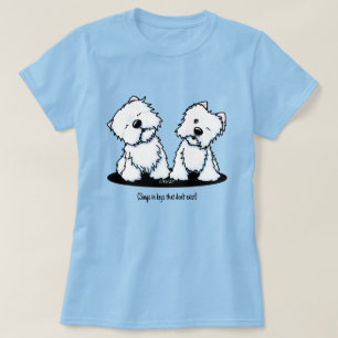 Howling KiniArt Westie Hogs T - Shirt