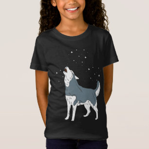 Howling Siberian Husky Welppies Funny Dog Lover T-Shirt