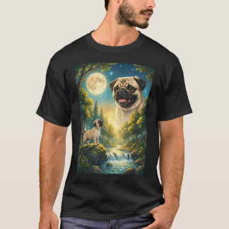Howling To The Moon Meme Tier Hund T-Shirt