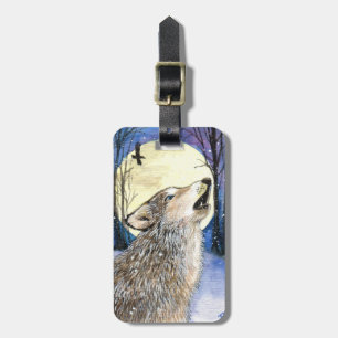 Howling - Wolf Art Gepäckanhänger