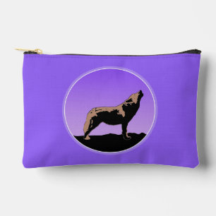 Howling Wolf at Sunset - Original Wildlife Art Zubehörtasche