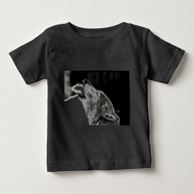 Howling Wolf Baby T-shirt (Vorderseite)