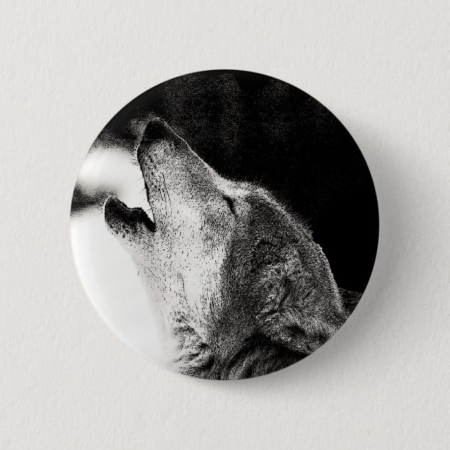 Howling Wolf Button (Vorderseite)