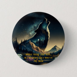 Howling Wolf Button