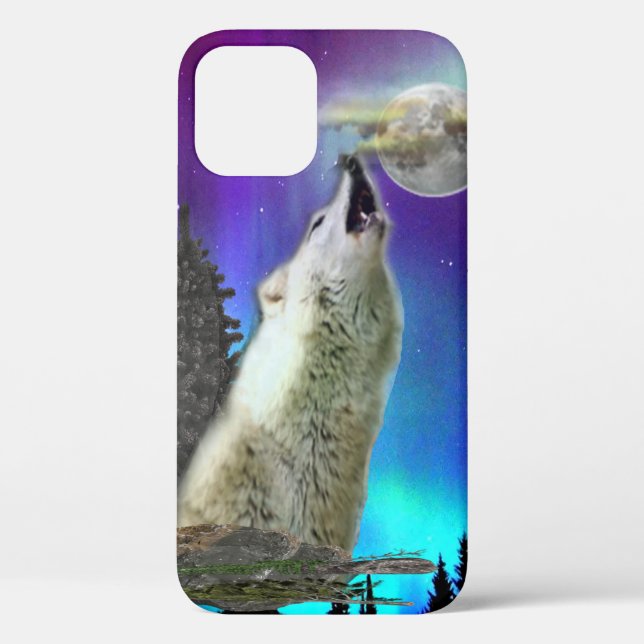Howling Wolf Case-Mate iPhone Hülle (Rückseite)