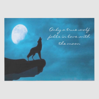 Howling Wolf Decoupage Seidenpapier