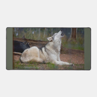 Howling Wolf Desk Mat Schreibtischunterlage