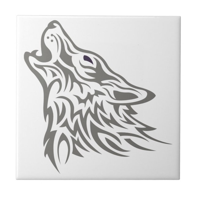 Howling Wolf Fliese (Vorderseite)
