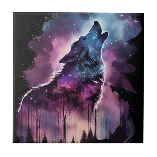Howling Wolf Fliese (Vorderseite)