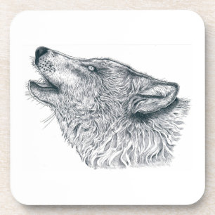 Howling Wolf Getränkeuntersetzer