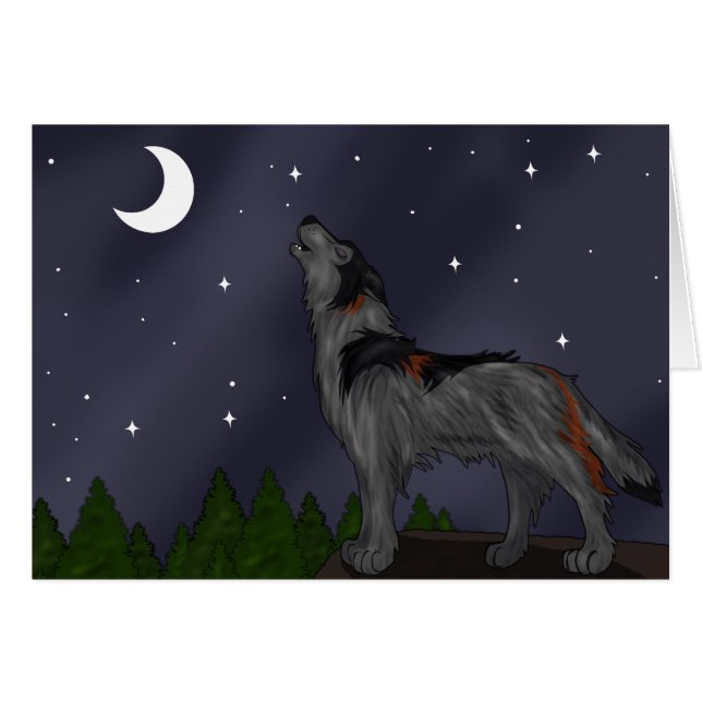 Howling Wolf (Grau) (Vorderseite (Horizontal))