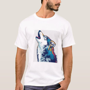 Howling Wolf Head - T-shirt couleur Wild Spirit