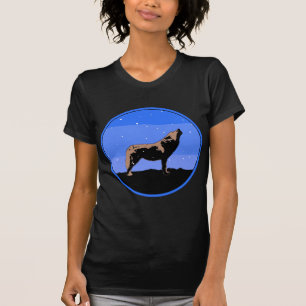 Howling Wolf im Winter - Original Wildlife Art T-Shirt