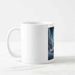 Howling Wolf In Winter Kaffeetasse
