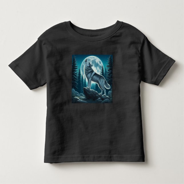 Howling Wolf Kleinkind T-shirt (Vorderseite)