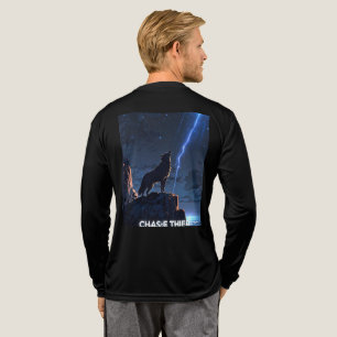 Howling Wolf Lightning Cliff T - Shirt