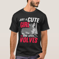 Howling Wolf Lover Women Just a Niedlich Girl Who 