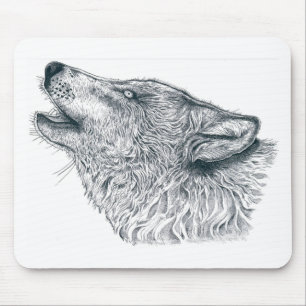 Howling Wolf Mousepad