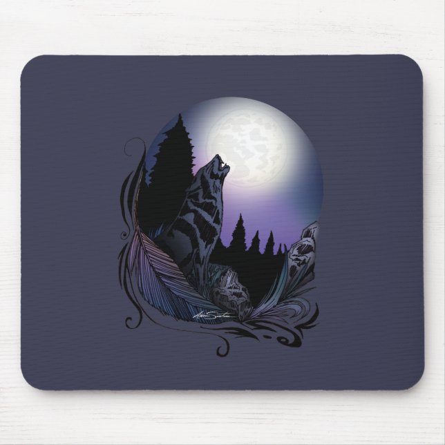 Howling Wolf Mousepad (Vorne)